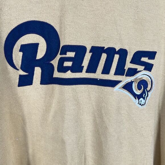 🔥🏈 Vintage St.Louis RAMS NFL Football Pullover Hoodie Sweatshirt Men Sz 3XL - Picture 7 of 14